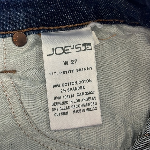 JOE’S JEANS Lucy petite skinny Jean size 27 raw hem - Picture 5 of 9